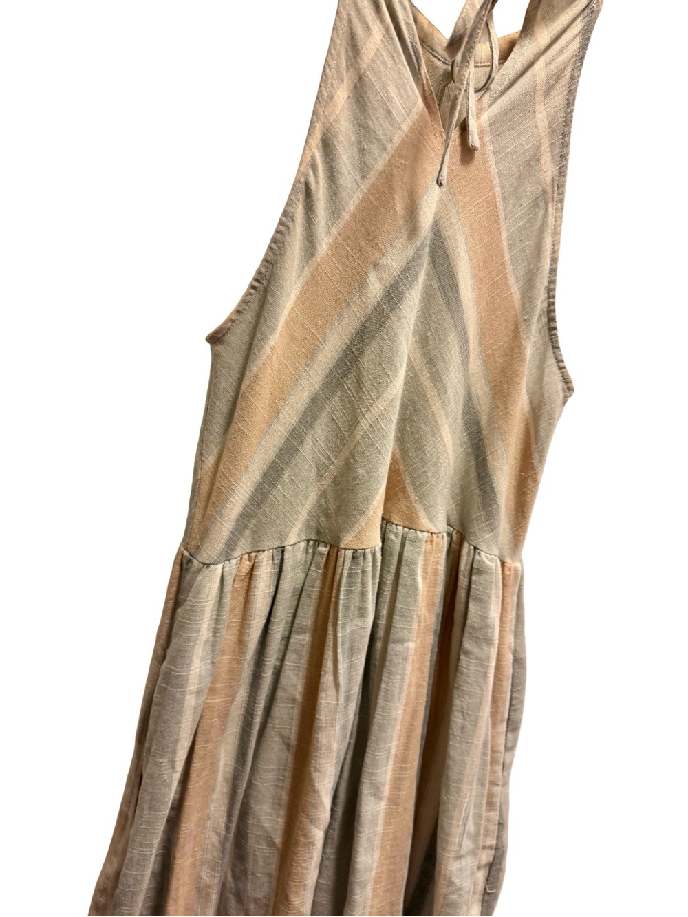 ✨ Listicle Boho Striped Halter Midi Dress with Pockets (Size Small) (E) - Picture 4 of 10